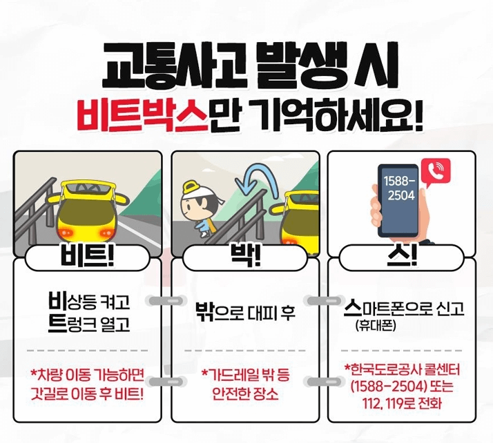 교통사고발생시 대처요령 비트박스