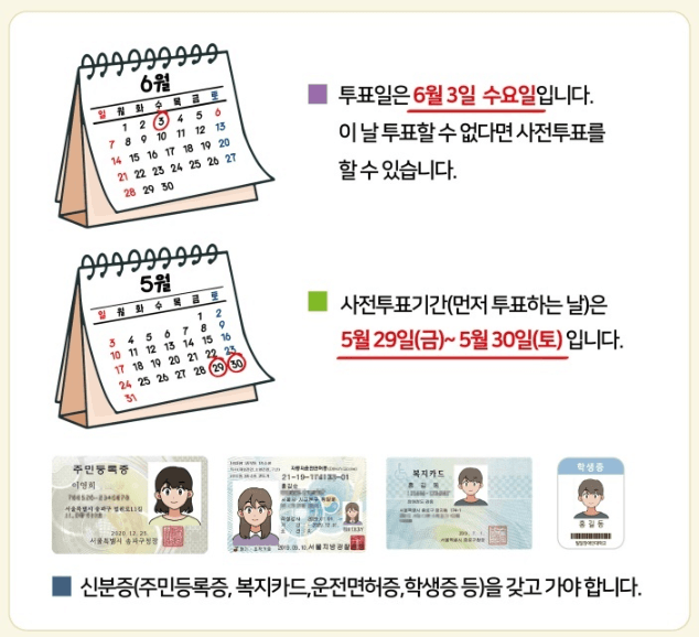 2026 6.3 지방선거 일정 및 신분증 준비 안내